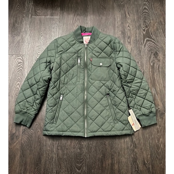 ❗️FINAL❗️ 🆕 LEVI’S Diamond Quilted Jacket XS 🔴🔴 - Picture 2 of 8